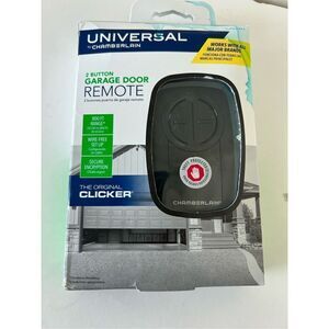NEW Chamberlain KLIK5U-BK2 Clicker Universal 2 Button Garage Door Opener (NIB)
